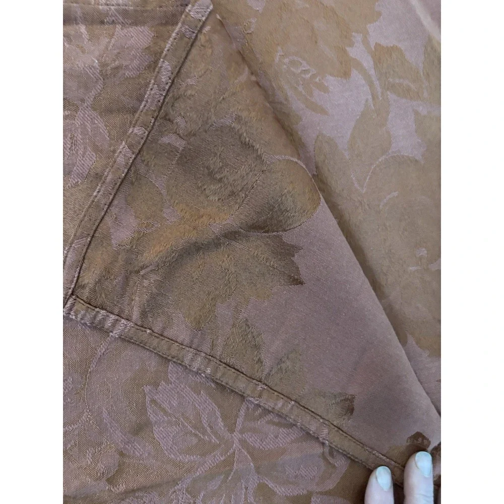 Floral & Fruit Damask‎ Tablecloth In Bronze 55